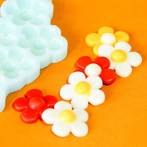 DAISY WAX MOULD Wax Melt Mould Silicone Mould Flower Floral Daisy Diy Craft Jesmonite Wax Candle Resin image 4