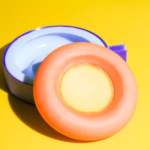 DOUGHNUT DISH MOLD Round Donut Shape Dish Silicone Mould Round Dish Mould Bold Bubble Coaster Resin Epoxy Concrete Mould Jesmonite Wax
