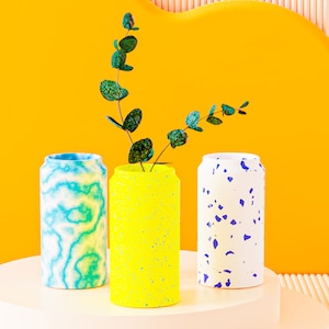 Rund silikonform för vas: Betong, Jesmonit, Gips (15 cm)