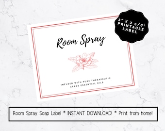Room Spray Label - Etsy