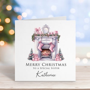 Christmas Card for Sister, Granddaughter, Daughter, Friend, Great Granddaughter, Aunty, Special Little Girl, Goddaughter, Personalised