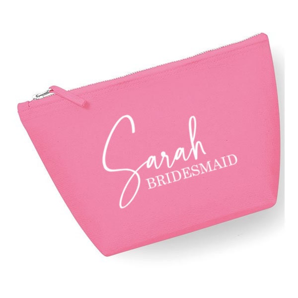 Personalised Bridal Party Make Up / Accessory Bag, Gift, Cosmetics, Bridesmaid Gift, Birthday Present for Her, Bridesmaid, Maid of Honour,