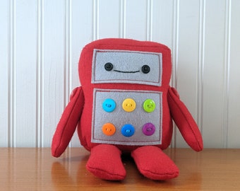 Red Robot Plushie