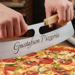 Custom Pizza Rocker, Engraved Pizza Slicer, Personalized Pizza Cutter, Tomato Pie Lover Gift, Kitchen Gadget, Fathers Day , Stainless Steel