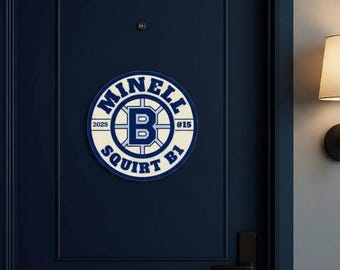 Personalized hockey door sign, hotel door sign hockey, hockey decor, printed hockey pucks, hockey tournament, hotel sign, team player gift