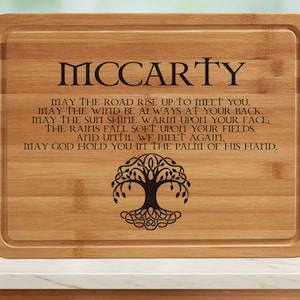 Irish Blessing Cutting Board, Irish Blessing Wedding Gift, Irish Blessing, Personalized Cutting Board, Irish Prayer, Celtic Cutting Board