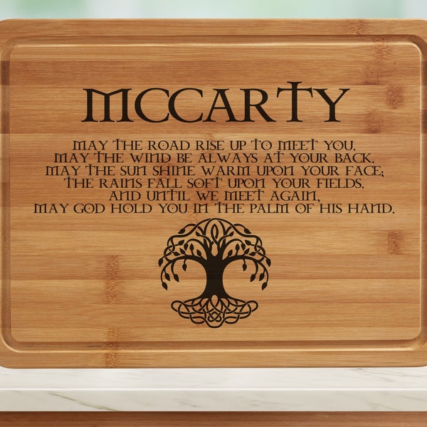 Irish Blessing Cutting Board, Irish Blessing Wedding Gift, Irish Blessing, Personalized Cutting Board, Irish Prayer, Celtic Cutting Board