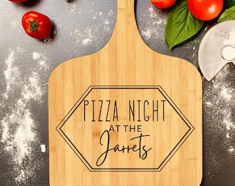 Personalized Pizza Peel, Engraved Pizza Paddle, Custom Pizza Board, Pizza Paddle, Pizza Server Board, Bamboo Pizza Board, Fathers Day Gift