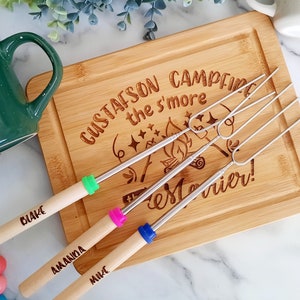 Personalized Marshmallow Roasting Sticks - Engraved Roasting Sticks - Fire Pit - Campfire - Custom Sticks