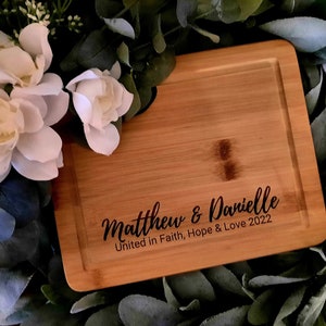 Personalized Cutting Board - Custom Cutting Board - Engraved Cutting Board, Wedding Gift, Housewarming Gift, Anniversary Gift, One of a Kind