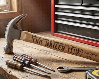 Personalized Hammer, Engraved Hammer, Custom Hammer, Gifts for Men, Contractor Gift, Father's Day Gift, Graduation Gift