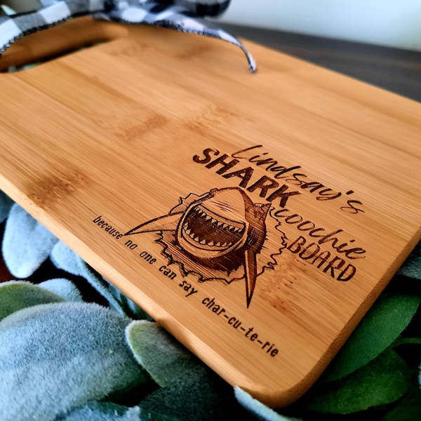 Shark Coochie Board,  Birthday Gift,  Cheese Board, Cheese Plate, Best Price, Charcuterie Board,  Deli Board, Cutting Board, Funny Gift