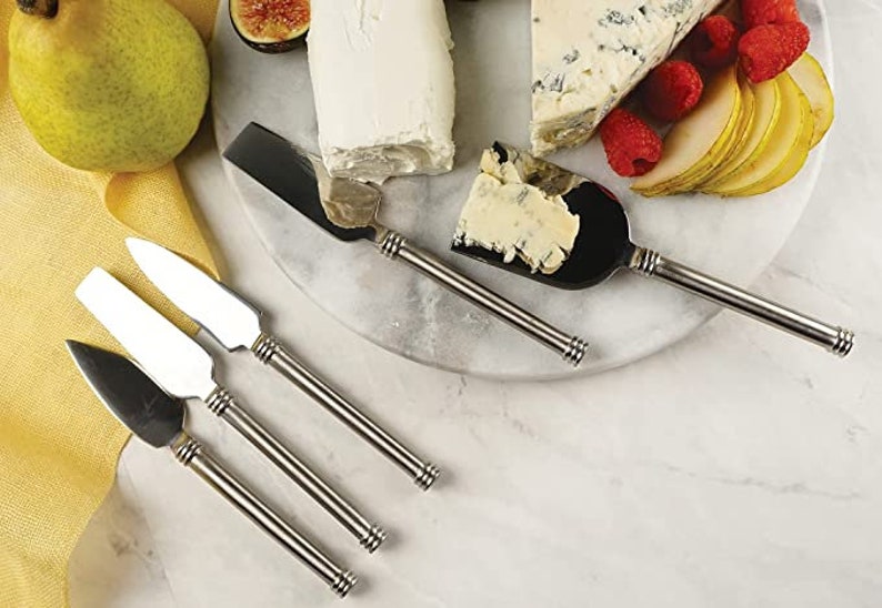 Charcuterie Cheese Knives, RSVP Endurance Cheese Knives Set of 5, Stainless Steel Cheese Knife, Set of 5