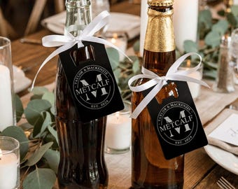 Personalized Bottle Opener Wedding Favor, Custom Wedding Reception Gift, Wallet Bottle Opener, Wedding Guest Favor Keepsake, Bridal Shower
