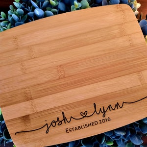 Custom Cutting Board - Personalized Cutting Board - Engraved Cutting Board, Wedding Gift, Housewarming Gift, Anniversary Gift, One of a Kind