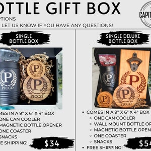 Bottle Gift Box, Beer Gift for Him, Beer Gift Box, Gift for Him, Great Father's Day Gift, Groomsman Gift, Beer Lovers, PERFECT gift for him image 2