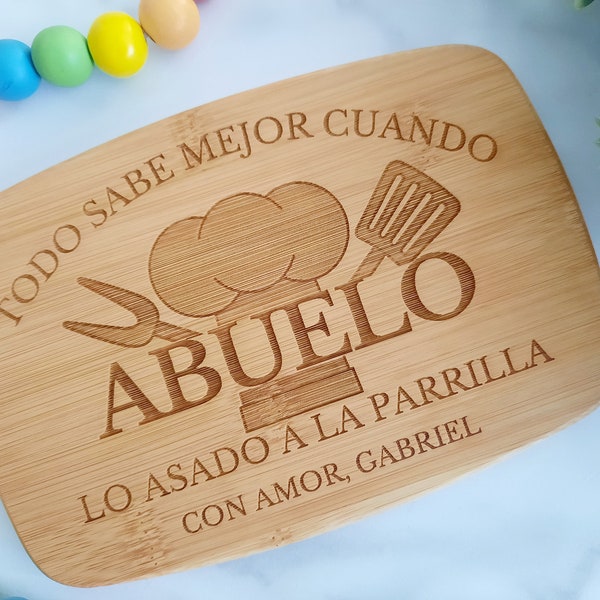 Papa Cutting Board, Abuelo, Abuelito Gift, papá Cutting Board, Papi Personalized Board, Grandfather Gift, Father's Day Gift, Tio