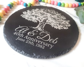 Personalized Anniversary Gift, Personalized Garden Stone, 10th Anniversary Gift, 50th Anniversary, 20th Anniversary Gifts