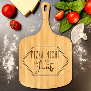 Personalized Pizza Peel, Engraved Pizza Paddle, Custom Pizza Board, Pizza Paddle, Pizza Server Board, Bamboo Pizza Board 画像 8