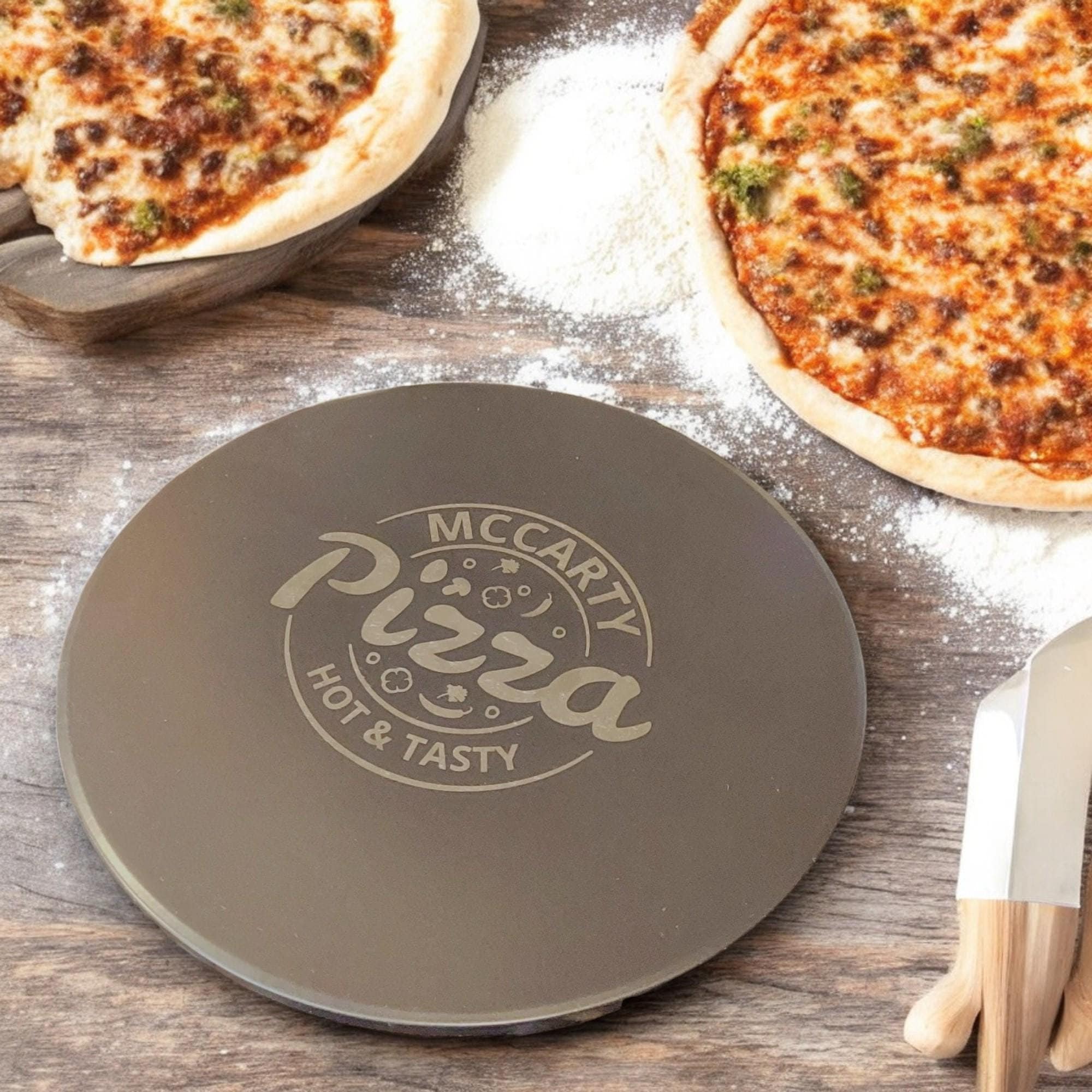 Personalized Pizza Stone, Engraved Pizza Stone, Custom Pizza Board