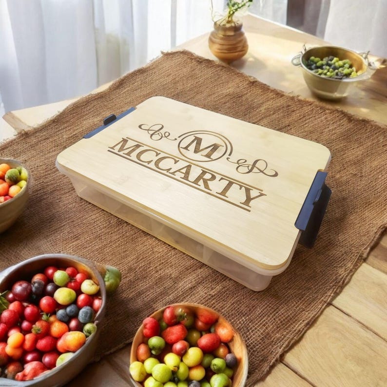Customized Snackle Personalized Snackle Box, Heavy Duty Snackle Box With Cutting Board ...