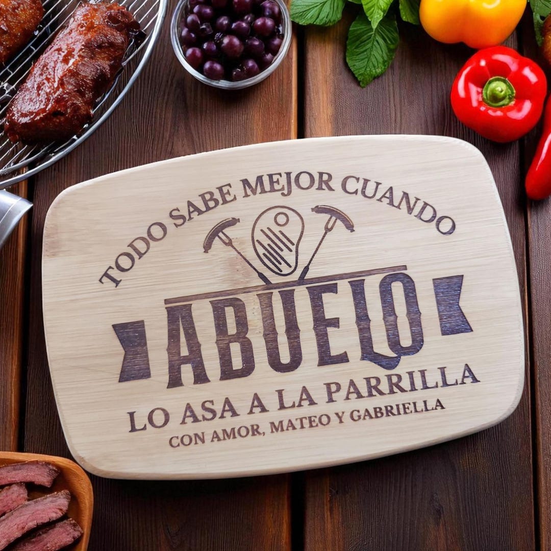 Papa Cutting Board, Abuelo, Abuelito Gift, Papá Cutting Board, Papi ...
