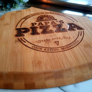 Personalized Pizza Peel, Engraved Pizza Paddle, Custom Pizza Board, Pizza Paddle, Pizza Server Board, Bamboo Pizza Board 画像 6