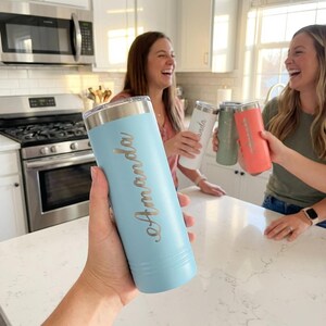 Personalized Skinny Tumbler, 22 OZ skinny Tumbler, Custom Tumbler, Add a Logo Tumbler, Best Value Tumbler, Personalized Insulated Mug