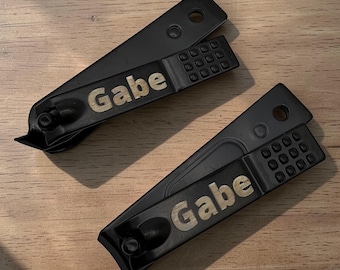 Custom Nail Clipper – Black or Silver, Angled or Slightly Curved Blade, Single & Set of Two, Ideal Personalized Grooming Tool For your Nails