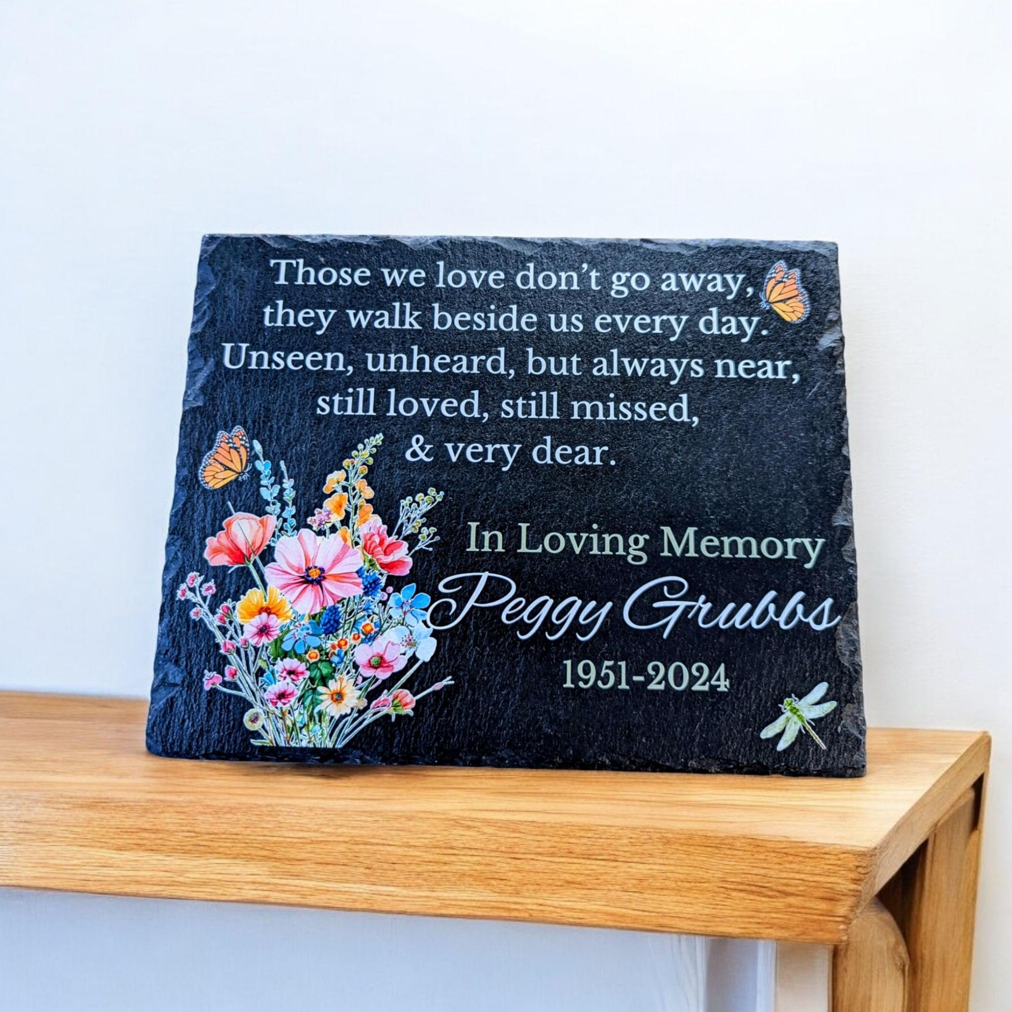 Personalized Memorial Garden Stone, in Loving Memory, Personalized ...