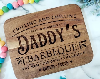 Papa Cutting Board, Grandpa Gift, Dad Cutting Board, Everything Tastes Better, Personalized Board, Grandfather Gift, Father's Day Gift