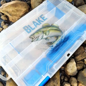 Personalized Fishing Tackle Box - Customizable Organizer for Lures and ...