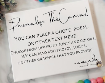 Customize Your Own Canvas, Personalized Pictures Gifts, Home Decor, Any photo canvas, Custom Canvas, Personalized Canvas, Gift for Her