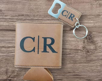 Custom Can Cooler, Bottle Opener, Groomsmen Gifts,  Proposal Box Set Ideas, Custom coozie, Boyfriend Gift, Husband Gift, Custom Beer Coolers
