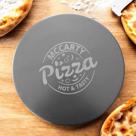 Personalized Pizza Stone, Engraved Pizza Stone, Custom Pizza Board
