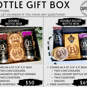 Bottle Gift Box, Beer Gift for Him, Beer Gift Box, Gift for Him, Great Father's Day Gift, Groomsman Gift, Beer Lovers, PERFECT gift for him image 3