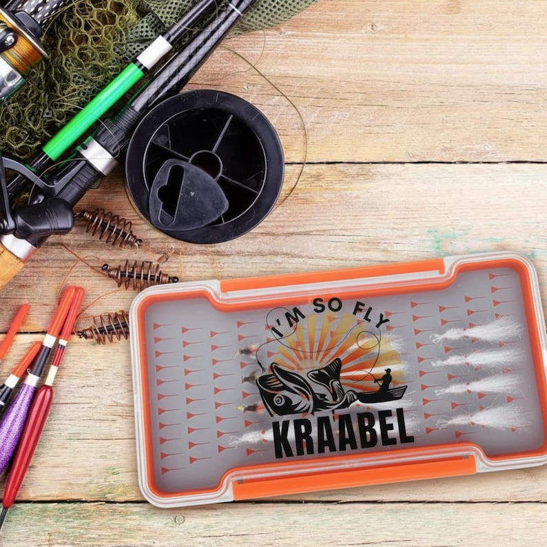 Personalized Fly Fishing Box | Custom Waterproof Tackle Box | Perfect ...