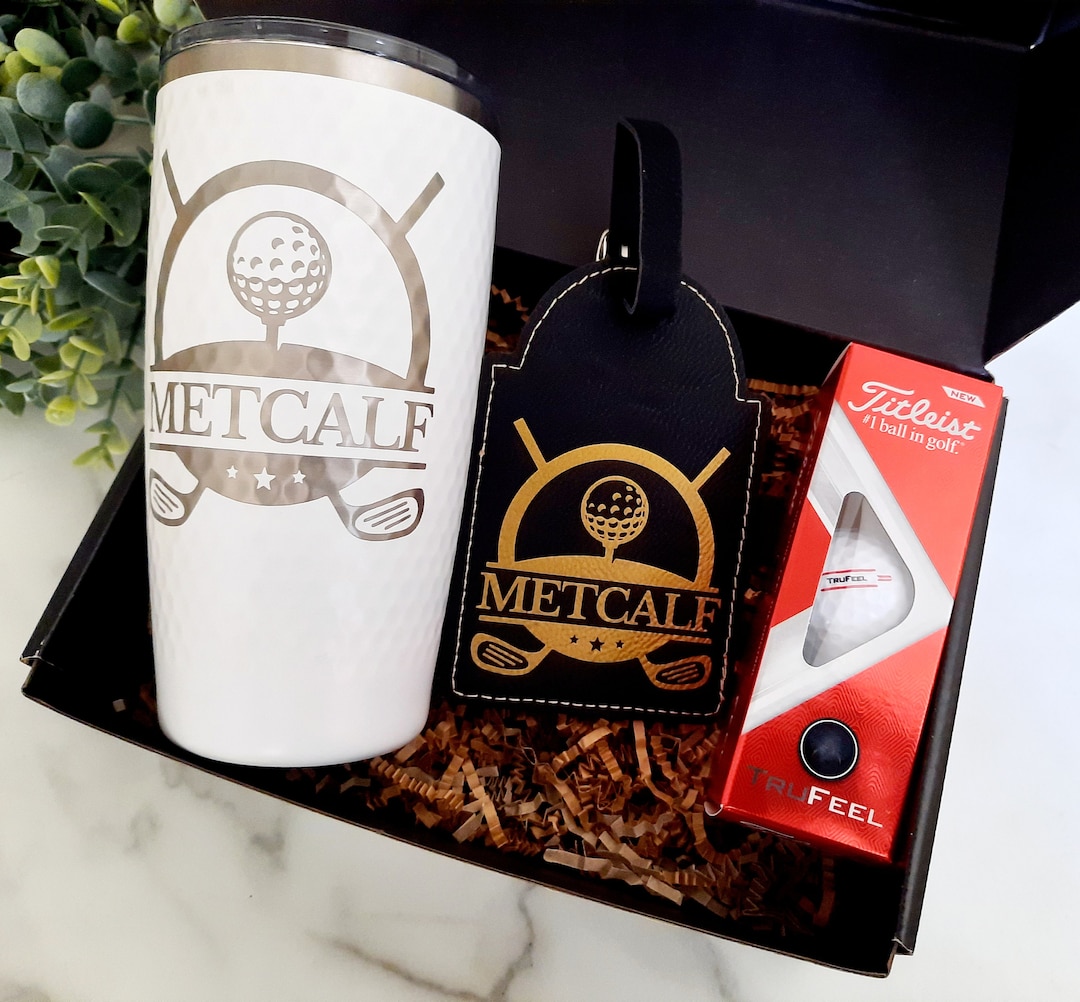 Golf Gift Box, Thank You Gift, Personalized Golf Tumbler, Golf Lover