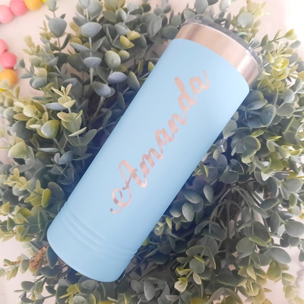 22 Oz Skinny Tumbler Etsy