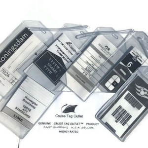 8 Cruise Luggage Tag Holder Carnival, Princess, Holland America, NCL