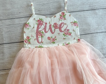 Fifth Birthday Dress Tutu 5th Birthday Outfit Flower Girl Dress 4th Birthday Outfit Birthday Dress Tutu 3rd Birthday Outfit 2nd Birthday