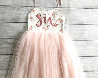 6th Birthday Dress Tutu, Birthday Outfit, Flower Girl Dress, Birthday Outfit, Birthday Dress Tutu, Birthday Outfit, 7th Birthday Dress