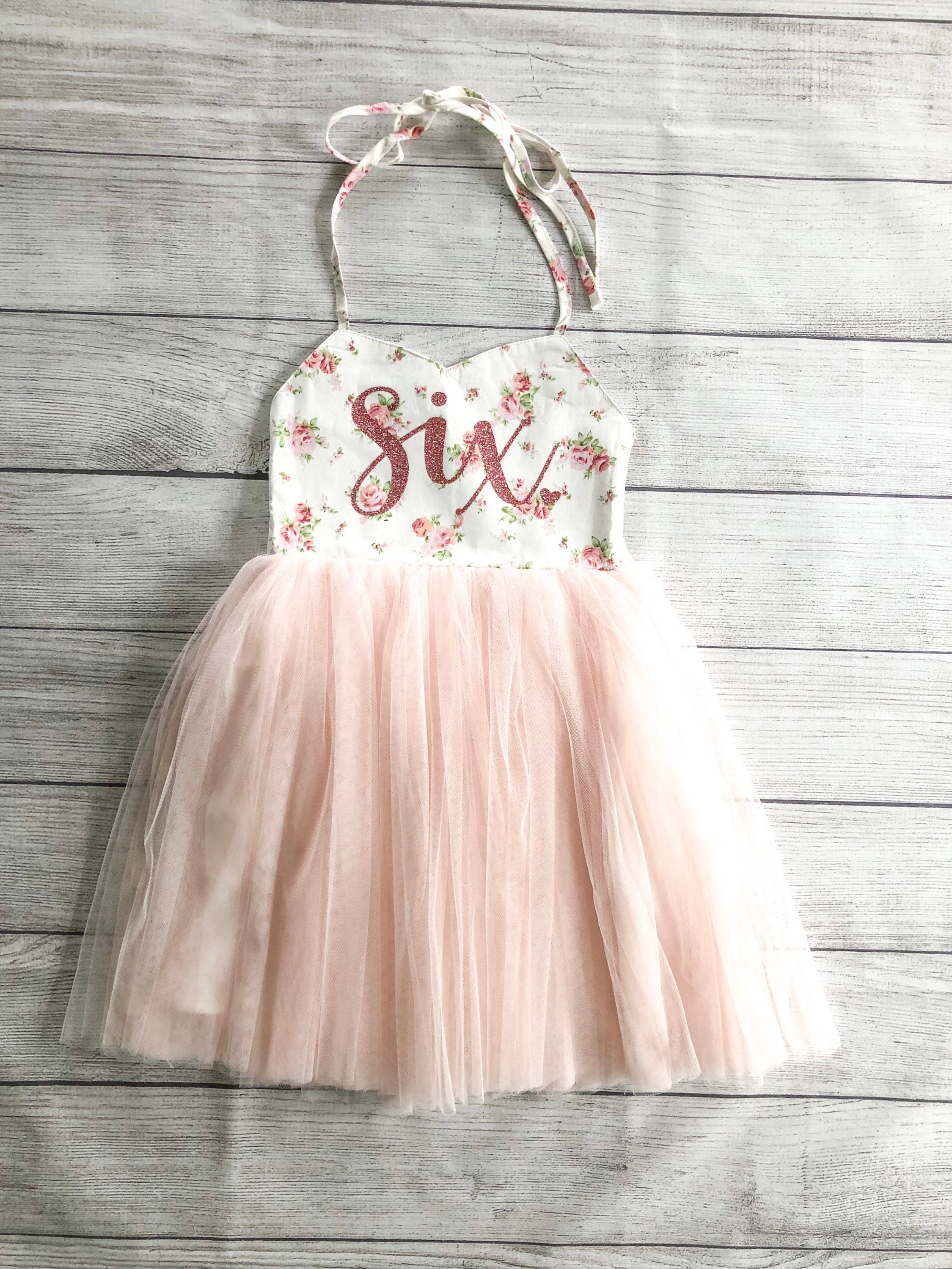6th Birthday Girl Dress - Etsy