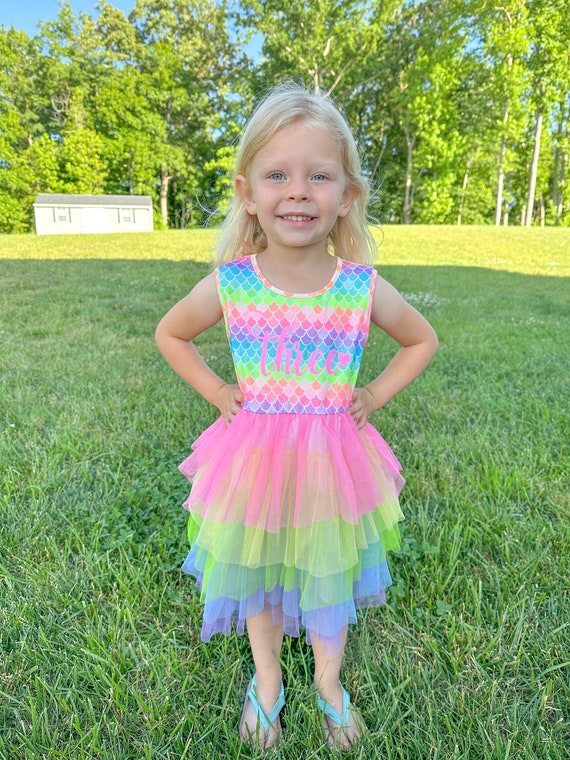 Neon rainbow dress discount