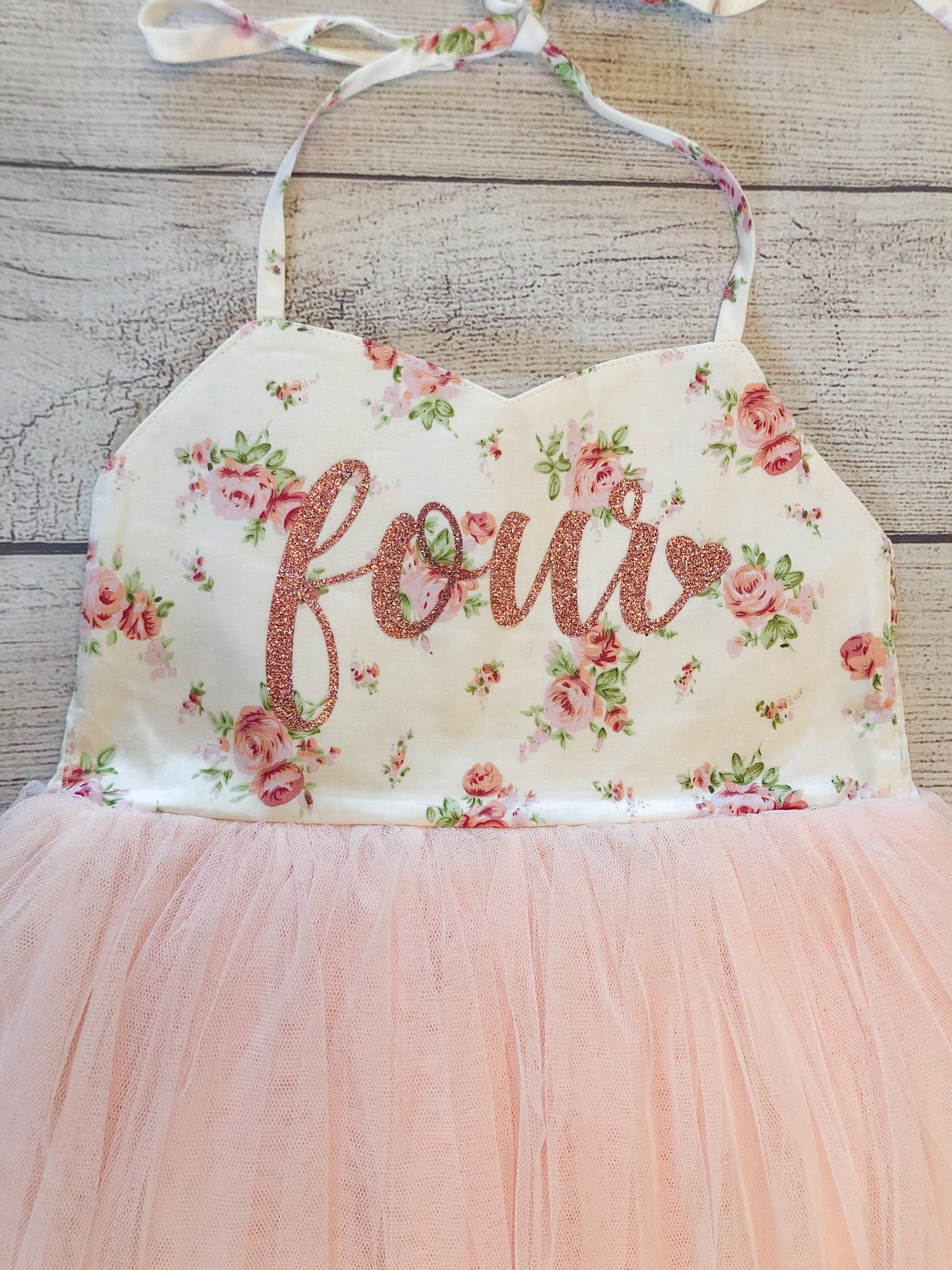 4th Birthday Dress 4 Year Old Birthday Outfit Flower Girl Etsy