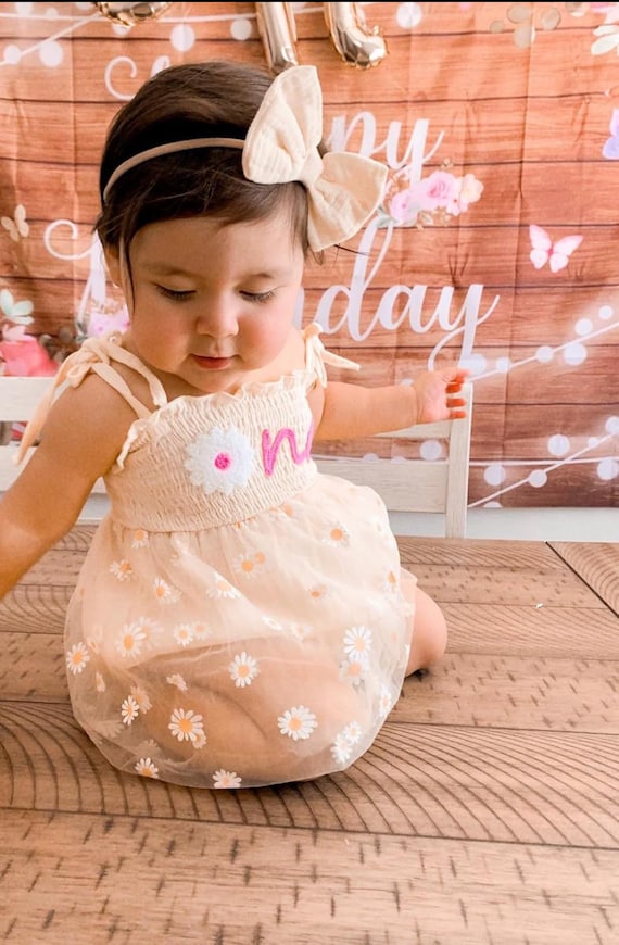 One Yellow Daisy Birthday, Cake Smash Outfit 1st Daisy Flower