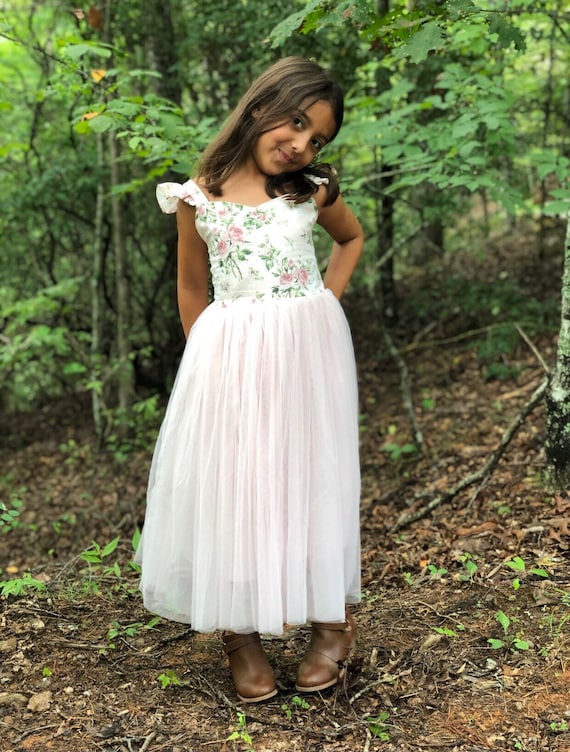 5th birthday dress Princess Rosabelle Pink Sequin Girls Birthday Dress