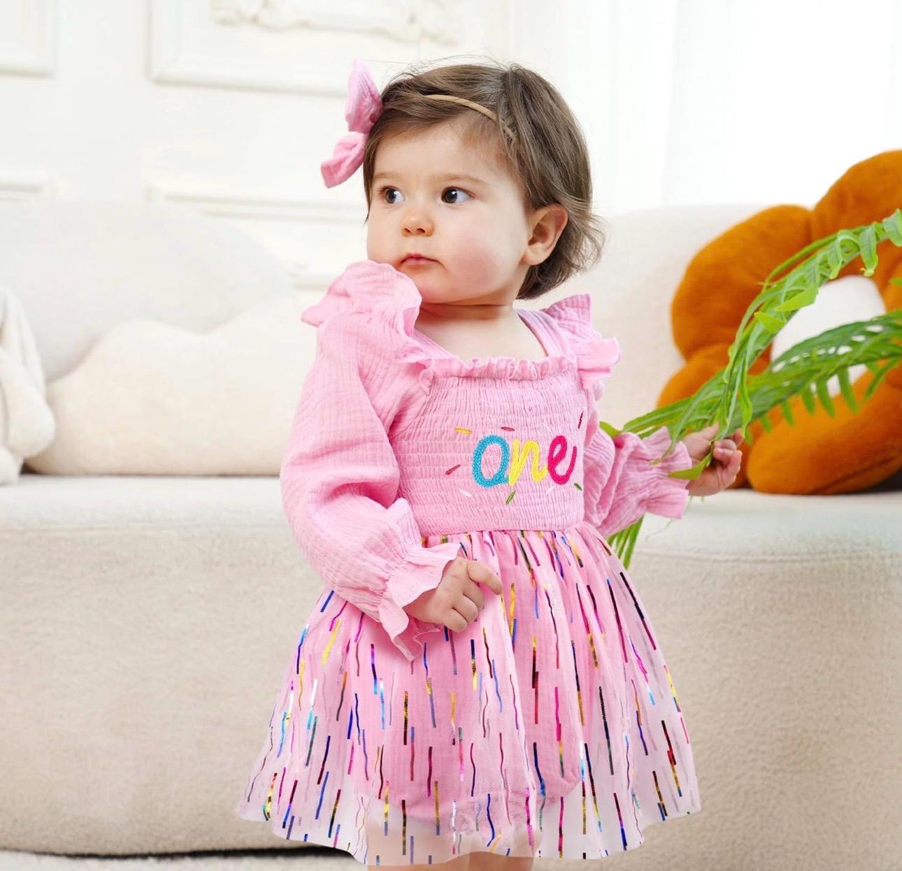 First Birthday Dress Long Sleeve