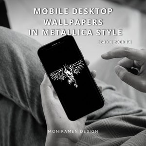 Metallica Stil Handy Wallpaper - 6 Stück