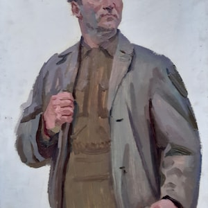 Portrait /Bildnis aus der Natur. Skizze fuer Malerei.Sowjet Union,Gemälde SkizzeAntiquitäten